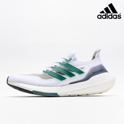 Adidas UltraBoost 21 Cloud 'White Sub Green'