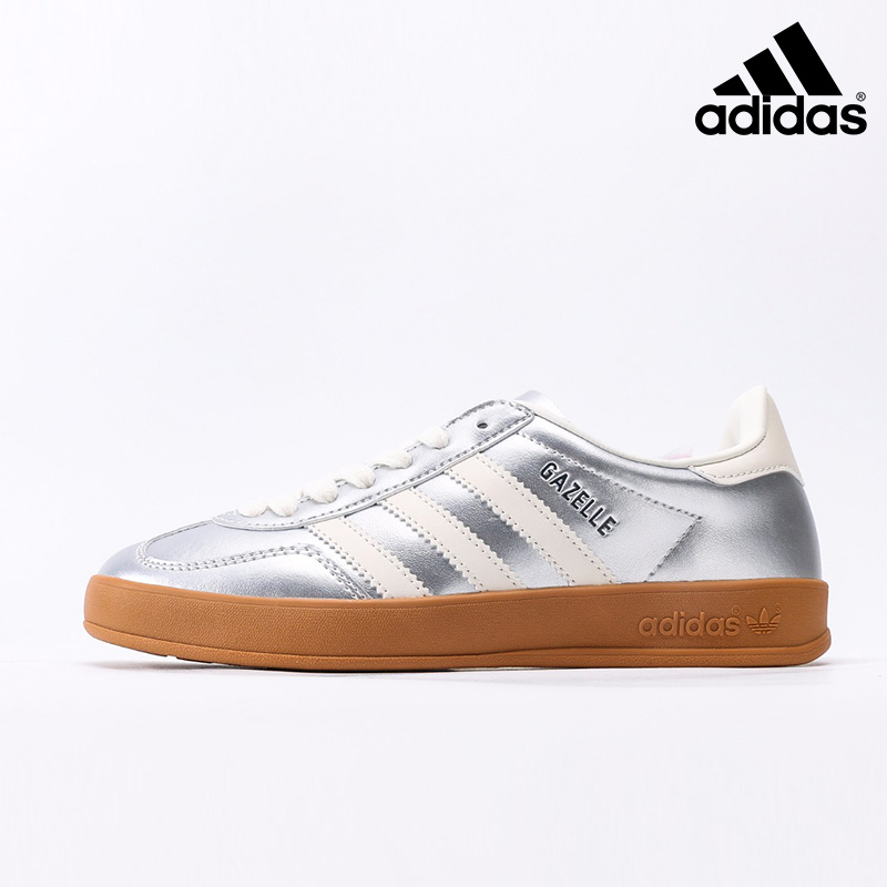 Adidas Gazelle Indoor Trainers 'Silver' JR1206