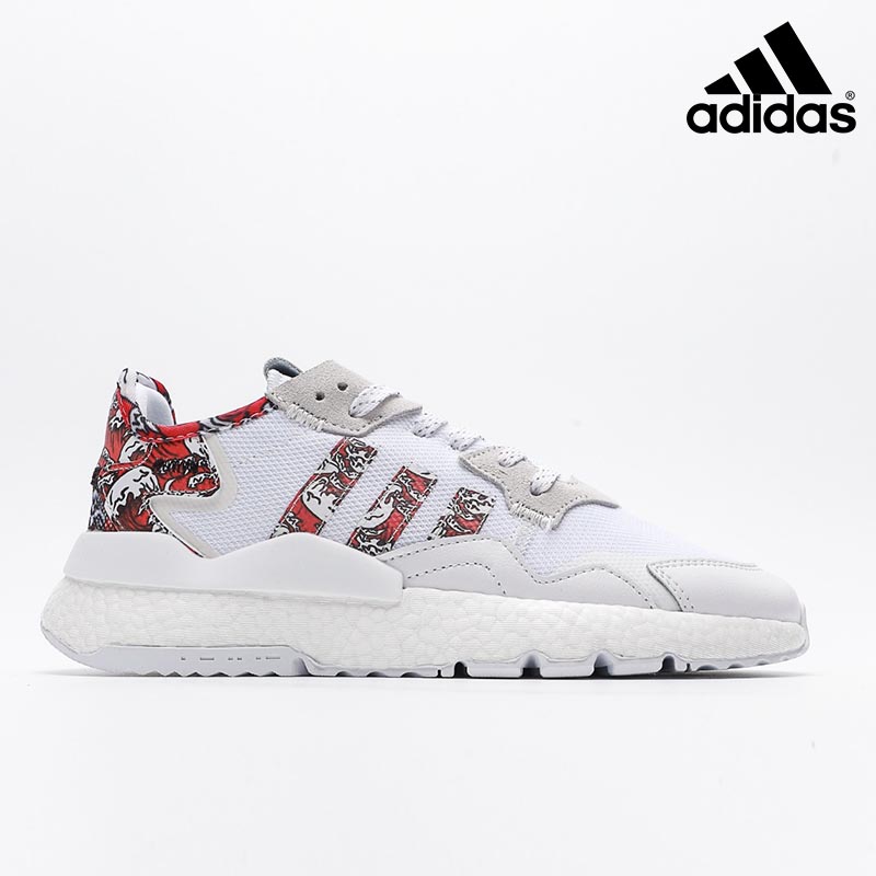 Adidas Nite Jogger Boost Cloud White Red Core Black-FW6696