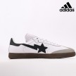 BAPE x adidas Samba 'White Black Gum' JR9245