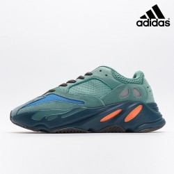 Adidas Yeezy Boost 700 'Faded Azure' Sea Blue Orange Dark Grey