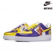 Nike Air Force 1 07 Low Lakers White Purple Yellow Kobe-315122-118