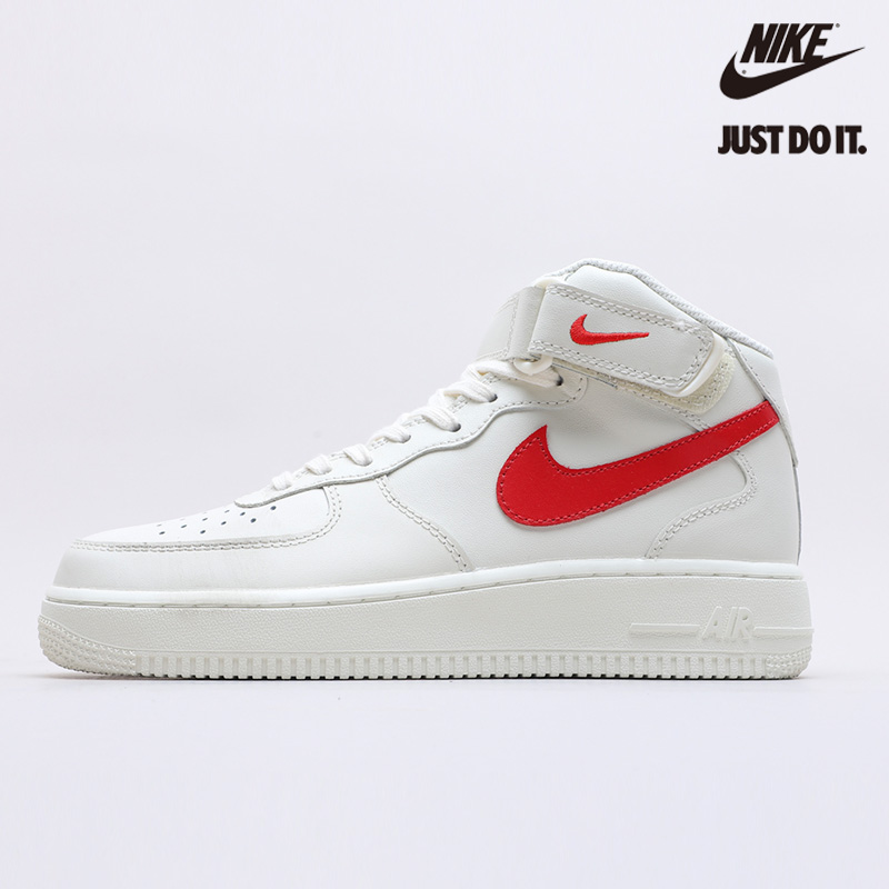 Nike Air Force 1 Mid Sail University Red - 315123-126