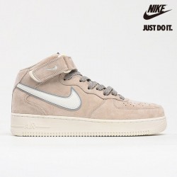 Nike Air Force 1 07 Mid White Grey Beige