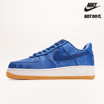  CLOT x Nike Air Force 1 PRM 'Royal Silk'