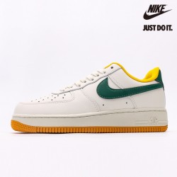 Nike Air Force 1 Low Cream White Army Green Yellow