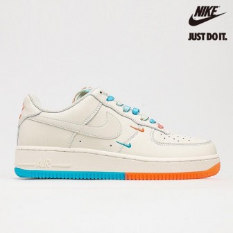 Nike Air Force 1 07 Low SU19 Rice White Orange Blue