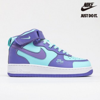 Nike Air Force 1 Mid Blue Purple White