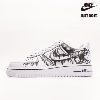 One Piece x Nike Air Force 1 '07 Low White Blackc