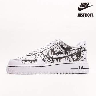 One Piece x  Nike Air Force 1 '07 Low White Blackc