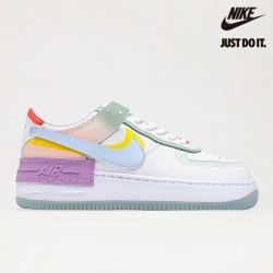 Nike Air Force 1 Wmns Shadow White Hydrogen Blue Purple