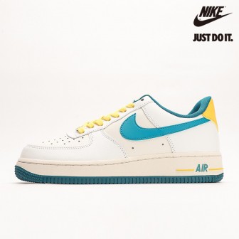Nike Air Force 1 07 Low White Sky Blue Yellow
