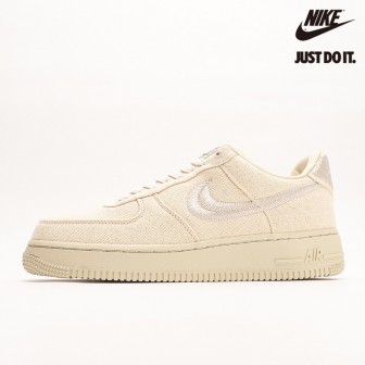 Nike Air Force 1 Low Stussy 'Fossil' Stone Sail Off White