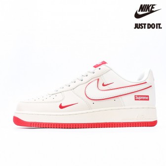 NIke Air Force 1 ’07 Low 'Supreme White Red'