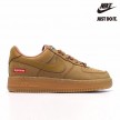 Suppeme x Nike Air Force 1 Low 'Wheat' Suede Brown-DN1555-200