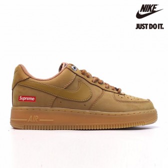 Suppeme x Nike Air Force 1 Low 'Wheat' Suede Brown