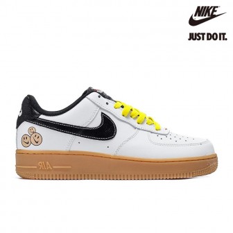 Nike Air Force 1 Have A Nike Day 'Go The Extra Smile' White Black Yellow Gum