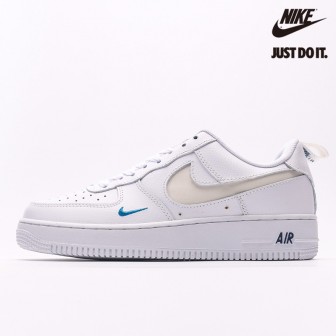 Nike  Air Force 1 '07 LV8 'Reflective Swoosh - White Dark Marina Blue'