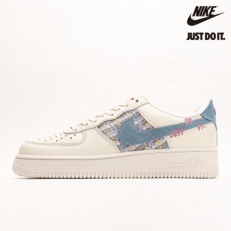 Nike Air Force 1 Low Just Do It Denim Boucle Coconut Milk Pink