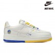 Nike Air Force 1 ’07 Low White Yellow Blue-GS6638-150