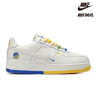 Nike Air Force 1 ’07 Low White Yellow Blue