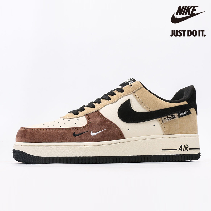 Nike Air Force 1 Low 07 x The North Face x Stussy Brown White Be KK1988-018