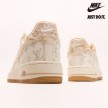 Louis Vuitton x Nike Air Force 1 07 Low Beige White Grey LU0251-131