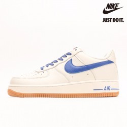 Nike Air Force 1 07 Low Beige Royal Blue