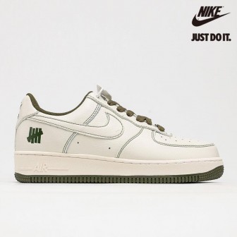 Undefeated x Nike Air Force 1 Low Beige Army Green