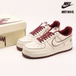 Stussy x Nike Air Force 1 Low Off White Dark Red UN1635-555