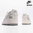 Stussy x Nike Air Force 1 07 Low White Light Grey-UN1815-802