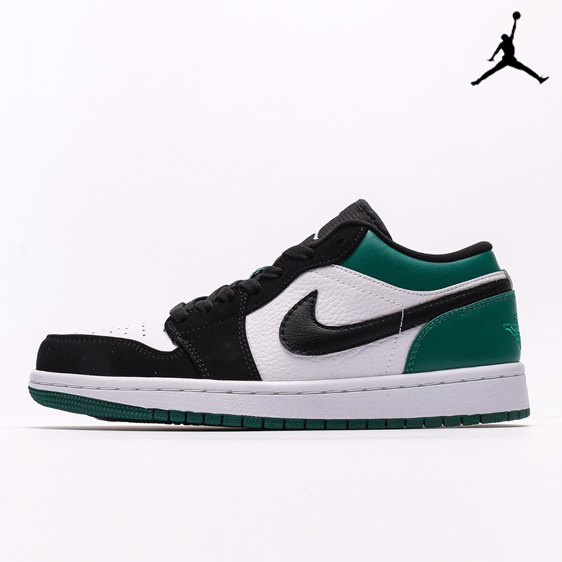 Nike Air Jordan 1 Low White Black Mystic Green - 553558-113