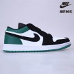 Nike Air Jordan 1 Low White Black Mystic Green - 553558-113