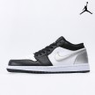 Air Jordan 1 Low Black White Silver 553558-131