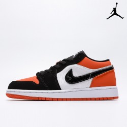 Air Jordan 1 Low GS 'Shattered Backboard' White Black Starfish