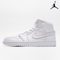 Air Jordan 1 Mid Triple White Air Jordan 1 Mid Triple White