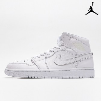 Air Jordan 1 Mid Triple White