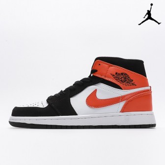 Air Jordan 1 Mid Shattered Backboard Black Starfish White