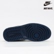 Nike Jordan 1 Mid White Metallic Gold Obsidian - 554725-174