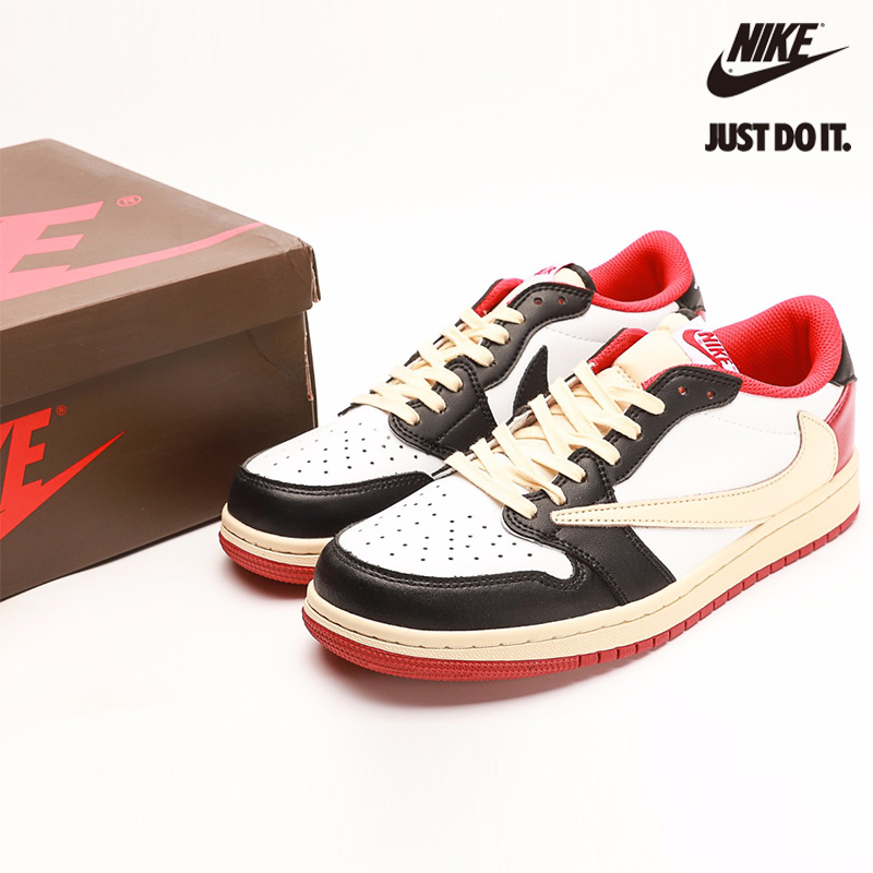 Fragment x Travis Scott x Air Jordan 1 TS White Black University Red-CQ4278-088-Sale Online