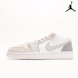 Air Jordan 1 Low 'Paris' White Sky Grey Football Grey