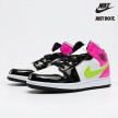 Nike Air Jordan 1 Mid 'CYBER ACTIVE FUCHSIA' White Black Cyber Pink