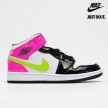 Nike Air Jordan 1 Mid 'CYBER ACTIVE FUCHSIA' White Black Cyber Pink