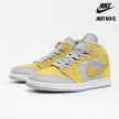 Nike Air Jordan 1 Mid Mixed Textures Yellow 'Tan Grey' - DA4666-001