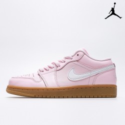 Air Jordan 1 Low Arctic Pink White Gum Light Brown