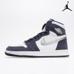 Air Jordan 1 Retro High co.JP White 'Midnight Navy' 2020 Metallic Silver - DC1788-100