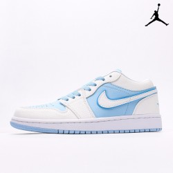 Air Jordan 1 Low SE 'Reverse Ice Blue' Dark Powder Blue Sail