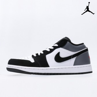 Jordan 1 Low SE White Fire Red Black Matte Silver