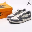 Travis Scott x Fragment Design x Air Jordan 1 Low OG SP Dark Grey Off White SJ2068-001