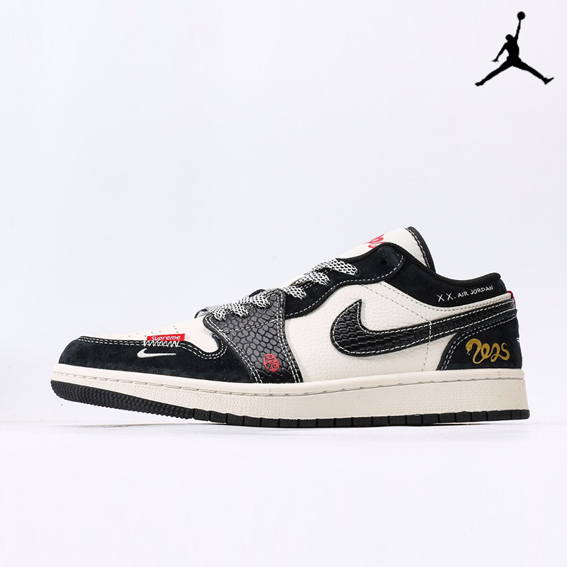 Supreme x Nike Air Jordan 1 Low OG 'Year of the Snake' SJ9950-056